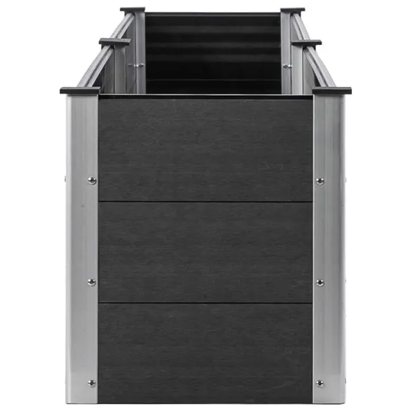 Strat Ridicat Grădină WPC Gri 300x50x54 cm - Livrare Gratuită