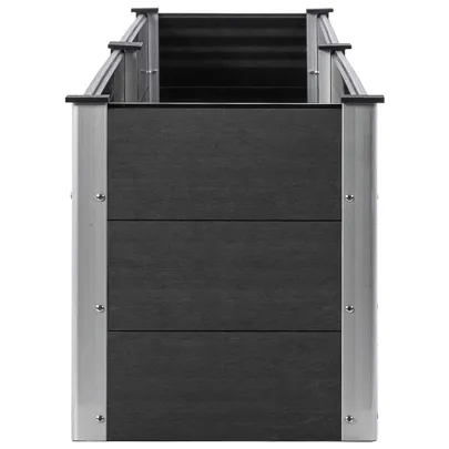 Strat Ridicat Grădină WPC Gri 300x50x54 cm - Livrare Gratuită