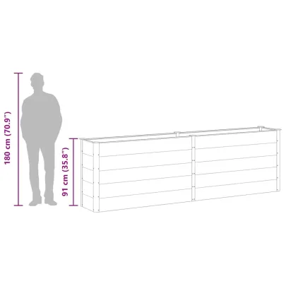 Strat Înălțat Grădină WPC Gri | Livrare Gratuită