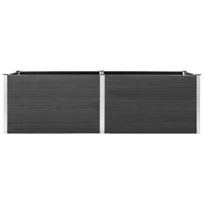 Strat Ridicat Grădină WPC 300x100 cm - Gri | Livrare Gratuită