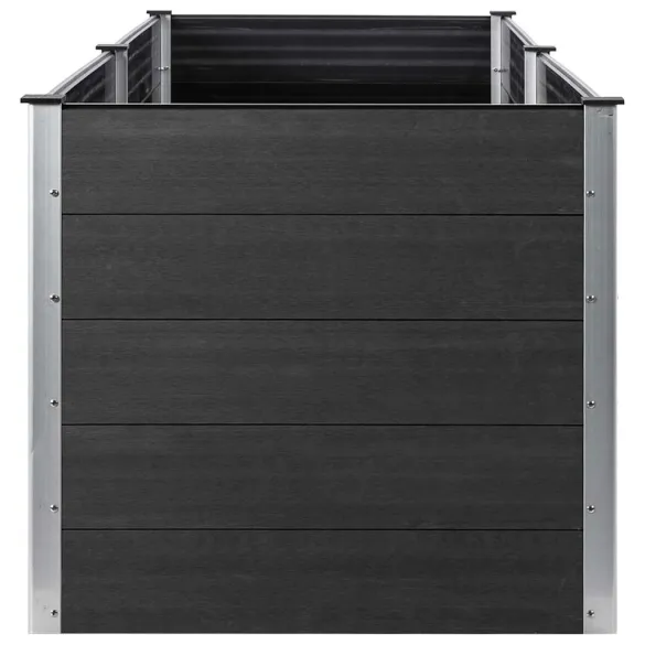 Strat Ridicat Grădină WPC 300x100 cm - Gri | Livrare Gratuită