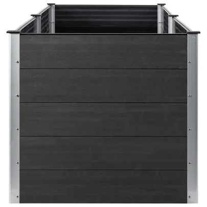 Strat Ridicat Grădină WPC 300x100 cm - Gri | Livrare Gratuită