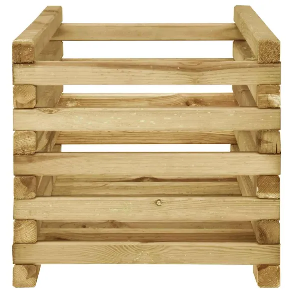 Strat Înălțat Grădină - Lemn Pin Rezistent 120x40x38.5 cm