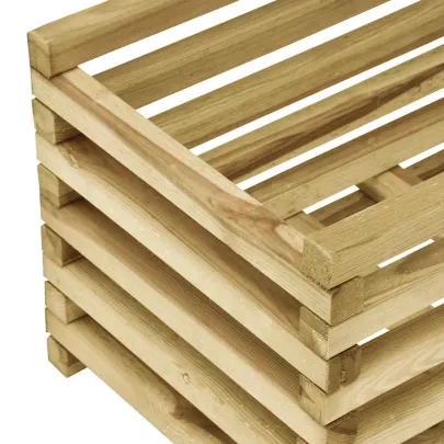 Strat Înălțat Grădină - Lemn Pin Rezistent 120x40x38.5 cm