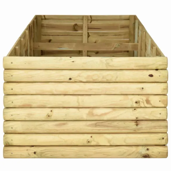 Strat Înălțat Grădină Lemn Pin 300x50x48 cm - Livrare Gratuită