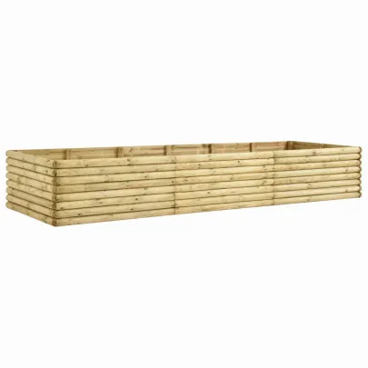 Strat Înălțat Grădină Lemn Pin 300x100x48 cm - Livrare Gratuită