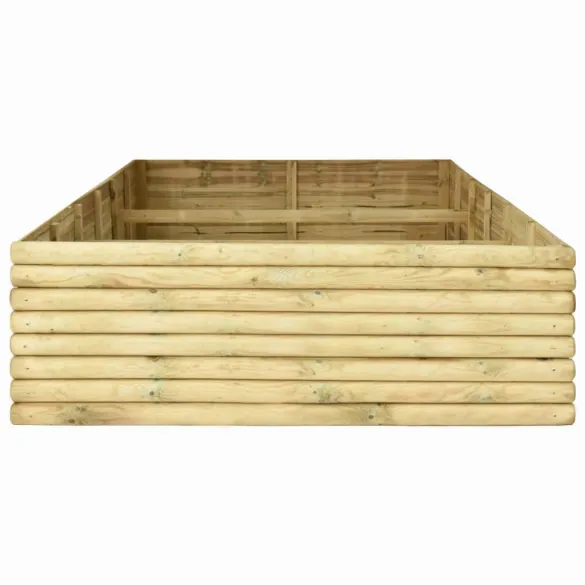 Strat Înălțat Grădină Lemn Pin 300x150x48 cm | Livrare Gratuită