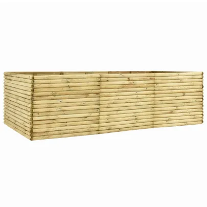 Strat Înălțat Grădină Lemn Pin 300x100x96 cm | Livrare Gratuită