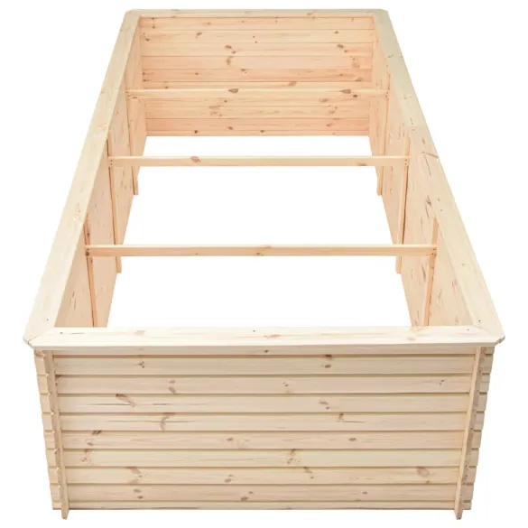 Strat Înălțat Grădină Lemn Pin 300x150x80,5 cm