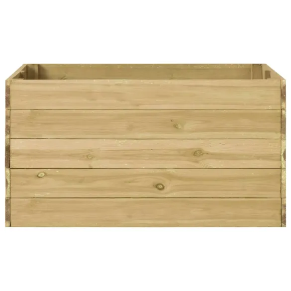 Strat Înălțat Grădină Lemn Pin 100x100x54 cm