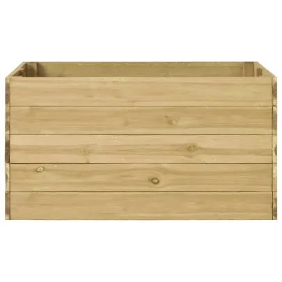 Strat Înălțat Grădină Lemn Pin 100x100x54 cm