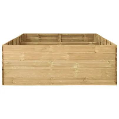 Strat Înălțat Grădină 300x150 cm - Lemn Pin Rezistent