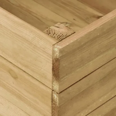 Strat Înălțat Grădină 300x150 cm - Lemn Pin Rezistent