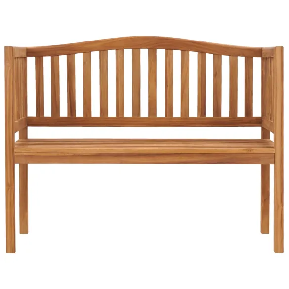 Bancă Grădină Lemn Tec Masiv - 120 cm | Livrare Gratuită