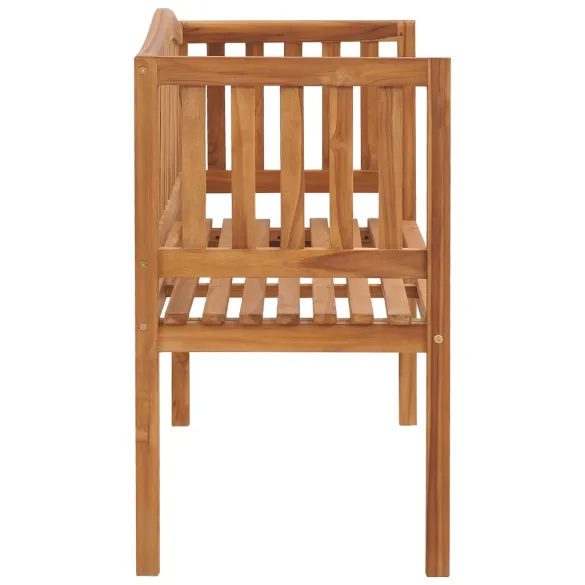Bancă Grădină Lemn Tec Masiv - 120 cm | Livrare Gratuită