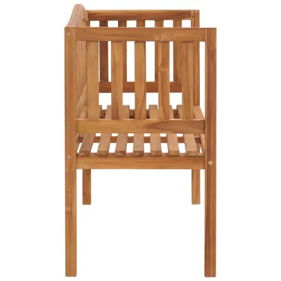 Bancă Grădină Lemn Tec Masiv - 120 cm | Livrare Gratuită