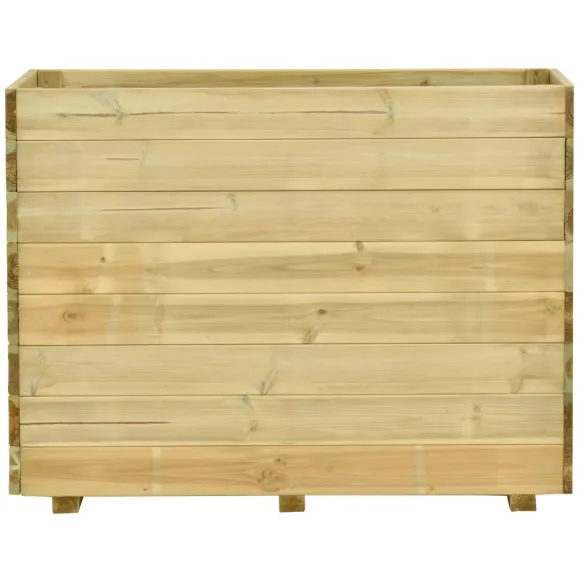 Strat Înălțat Grădină cu Podea - Lemn Pin Treated