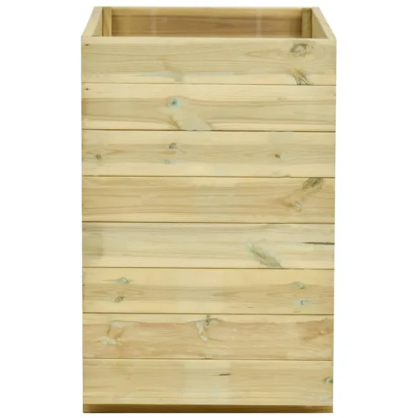 Strat Înălțat Grădină cu Podea - Lemn Pin Treated