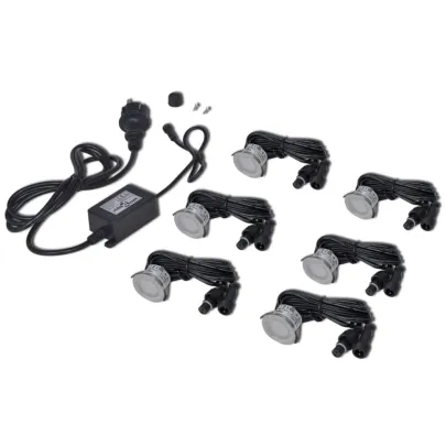 Lămpi Solare LED pentru Sol - Set 6 Bucăți - Alb Cald