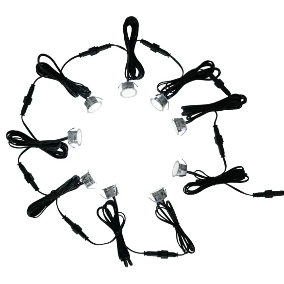 Set 10 Lămpi Solare LED pentru Grădină - Alb Rece