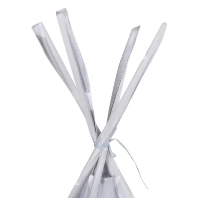 Cort de copii teepee cu geantă - gri - 115x115x160 cm - poliester