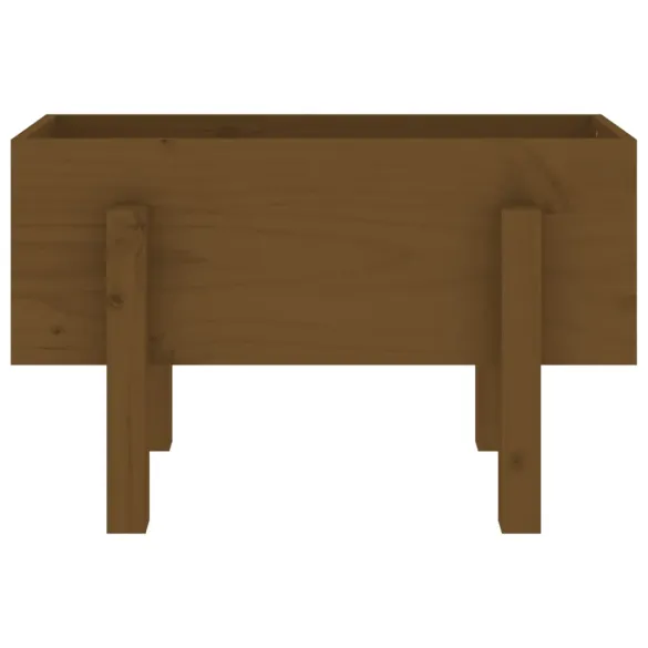 Jardinieră Grădină Lemn Masiv Pin - Maro Miere 62x30x38 cm