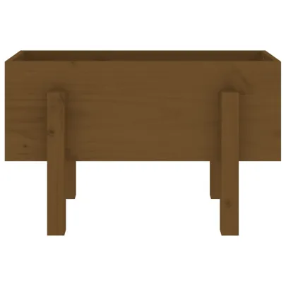 Jardinieră Grădină Lemn Masiv Pin - Maro Miere 62x30x38 cm