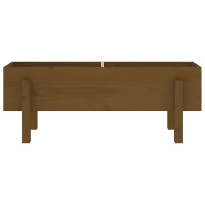 Strat Înălțat Grădină Lemn Masiv Pin - Livrare Gratuită