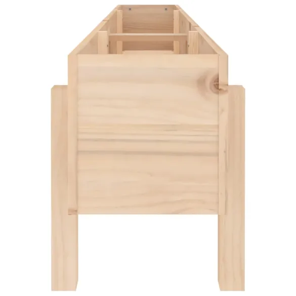 Strat Înălțat Grădină Lemn Masiv Pin - 160x30x38 cm