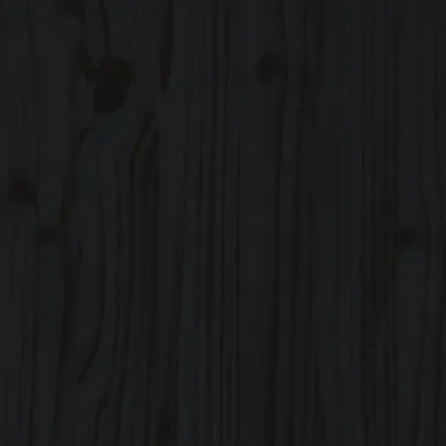 Strat Înălțat Grădină Negru - Lemn Masiv Pin | Livrare Gratuită