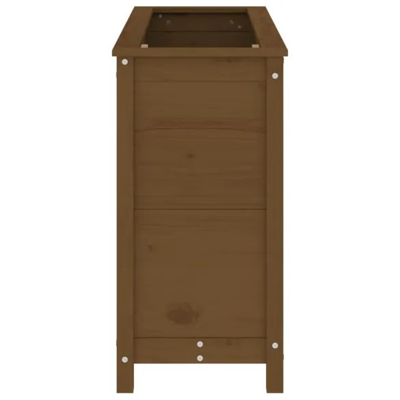 Strat Înălțat Grădină Lemn Masiv Pin - Livrare Gratuită