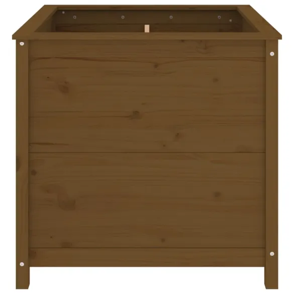 Jardinieră Grădină Lemn Masiv Pin - Maro Miere 82.5x82.5x78 cm