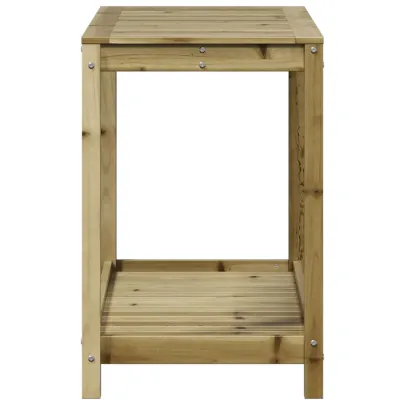 Masă de plantare cu raft - lemn de pin tratat - 108x50x75 cm