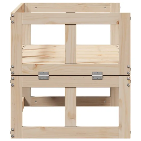 Canapea Extensibilă Grădină Lemn Masiv - Livrare Gratuită