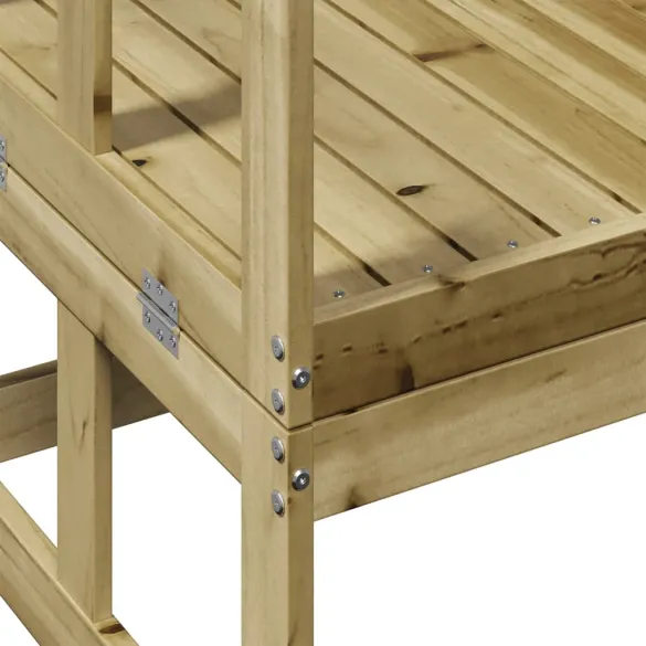 Canapea Banchetă Extensibilă Grădină - Lemn Pin | Livrare Gratuită