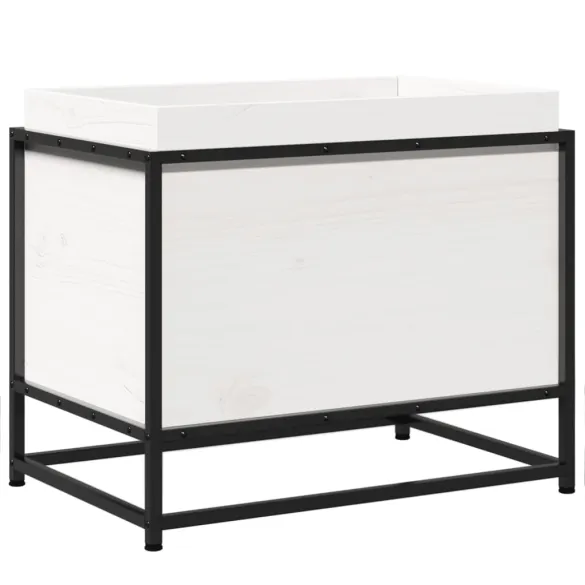 Jardinieră Grădină Albă - Lemn Masiv de Pin - Livrare Gratuită