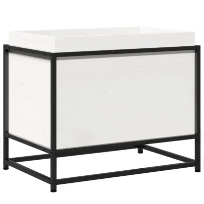 Jardinieră Grădină Albă - Lemn Masiv de Pin - Livrare Gratuită