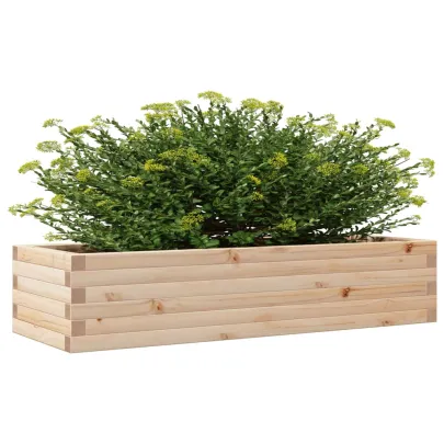Jardinieră Grădină Lemn Masiv de Pin - 110x40x23 cm