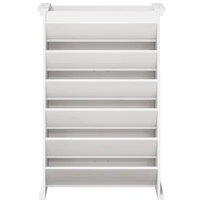 Jardinieră Ierburi 6 Niveluri Alb - Lemn Masiv Pin | Livrare Gratuită