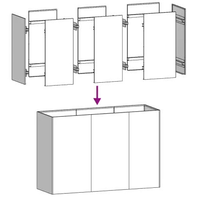 Jardinieră Oțel Inoxidabil 120x40x80 cm - Livrare Gratuită