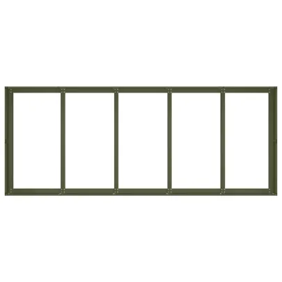 Jardinieră Verde Măsliniu 200x80x40 cm - Oțel | Livrare Gratuită