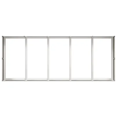 Jardinieră Oțel Inoxidabil 200x80x40 cm | Livrare Gratuită