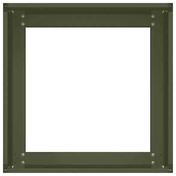Jardinieră Verde Măsline 40x40x30 cm Oțel | Livrare Gratuită