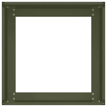 Jardinieră Verde Măsline 40x40x30 cm Oțel | Livrare Gratuită