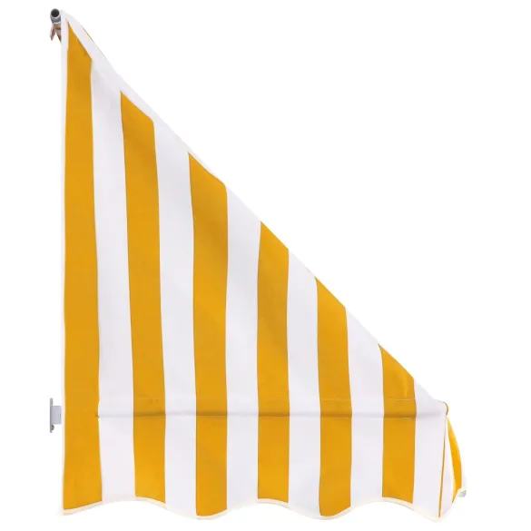 Copertină Bistro Portocaliu-Alb 400x120 cm | Livrare Gratuită