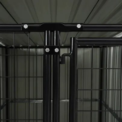 Padoc Exterior Câini - Oțel Zincat | Livrare Gratuită