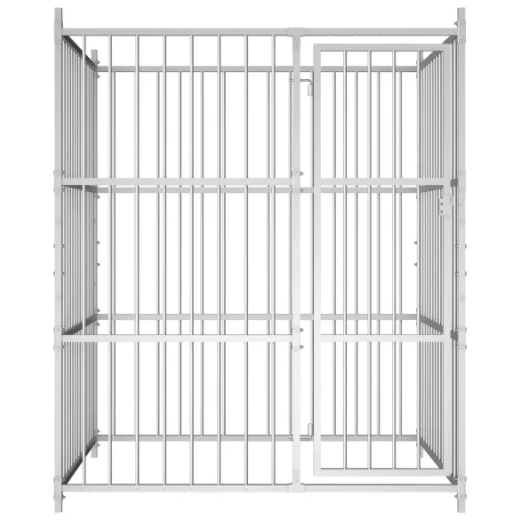 Padoc Exterior Câini | Oțel Galvanizat | Livrare Gratuită