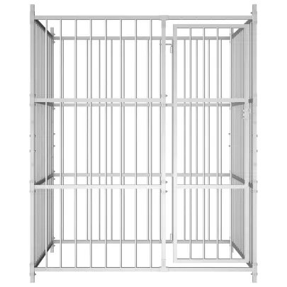 Padoc Exterior Câini | Oțel Galvanizat | Livrare Gratuită