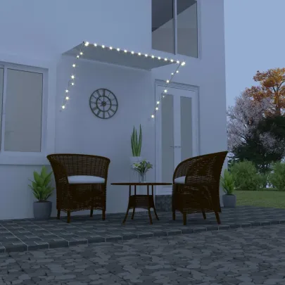 Copertină retractabilă cu LED - 200x150 cm - Livrare gratuită