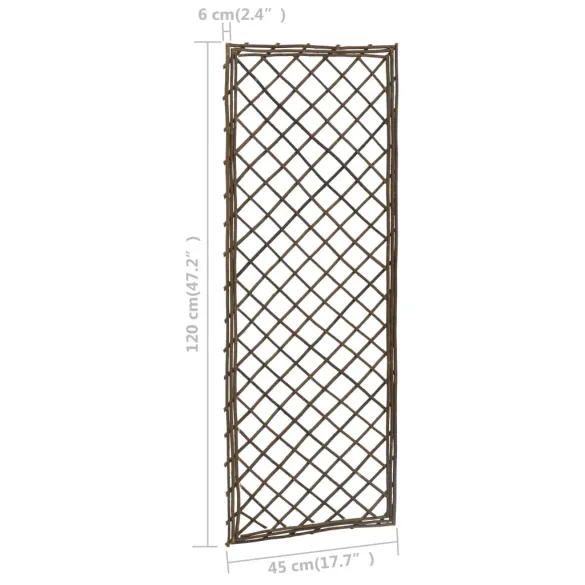 Spalier Grădină Natural Salcie - Set 6 bucăți